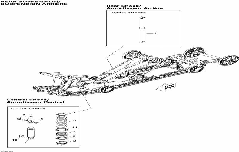   Tundra Xtreme 600HO ETEC XP-LTS, 2011 -   Shocks