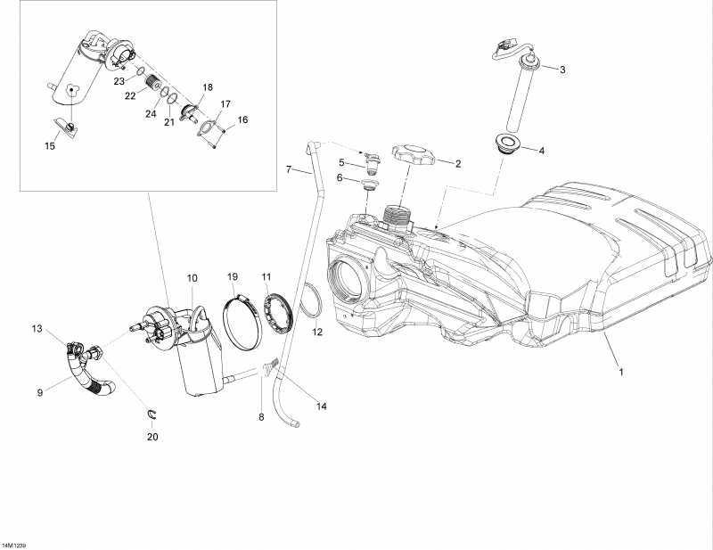 BRP Expedition LE 1200 XU, 2012 - Fuel System