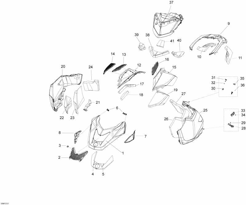 Skidoo  Expedition LE 600HOETEC XU, 2012 - Hood