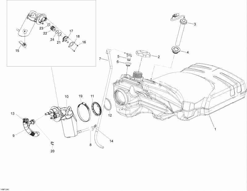 Skidoo  Expedition SE 1200 XU, 2012 - Fuel System