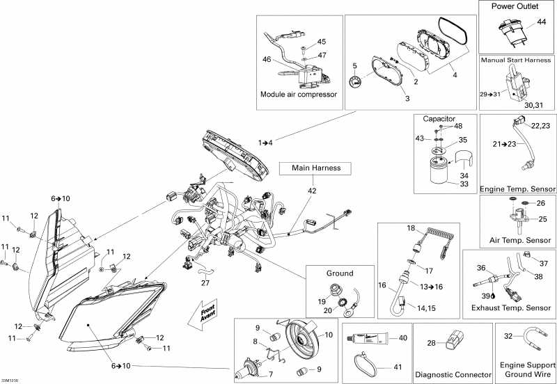 �������� Ski Doo Expedition SE 600HOETEC XU, 2012 ������ - Electrical System