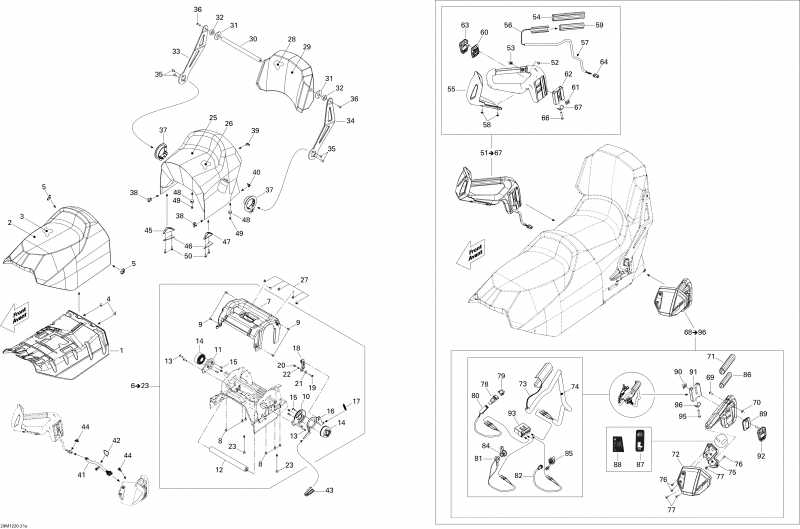 �������� Skidoo ������ Grand Touring LE 600HOETEC XR, 2012 - Seat