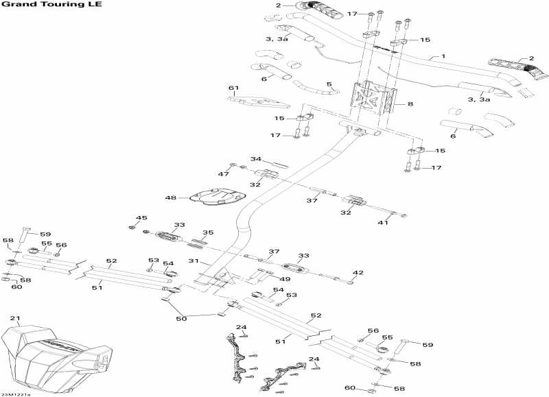  Grand Touring LE & SE 1200 XR, 2012 - Steering