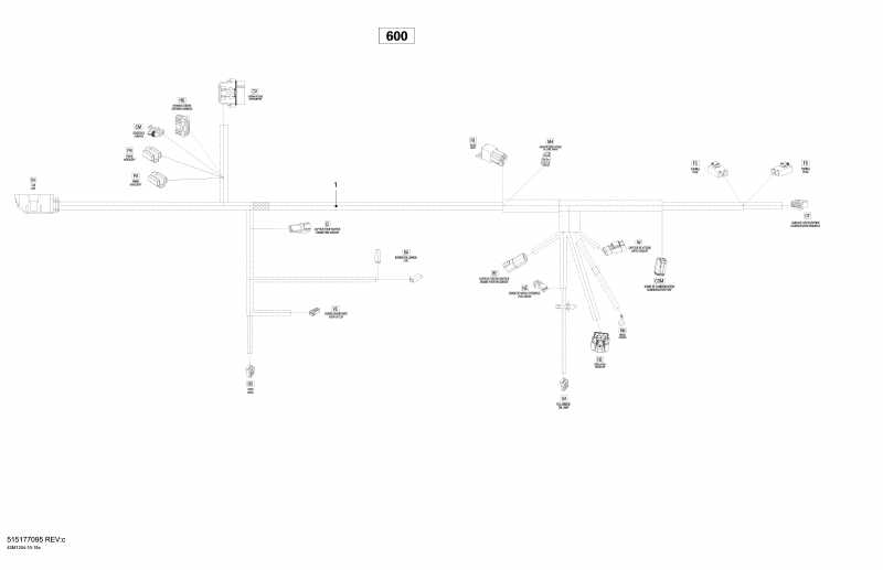 Skidoo Grand Touring Sport 600 XP, 2012 - Electrical Harness