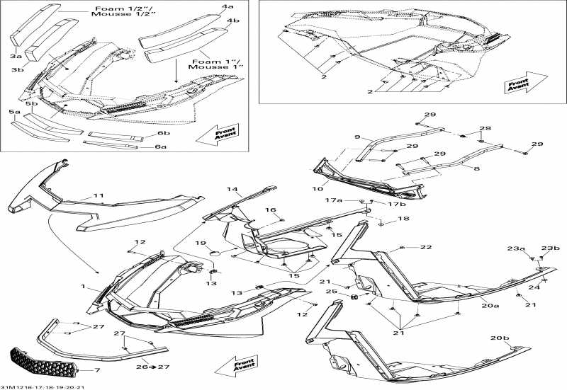 Skidoo GSX LE & SE 1200 XR, 2012  - Bottom Pan