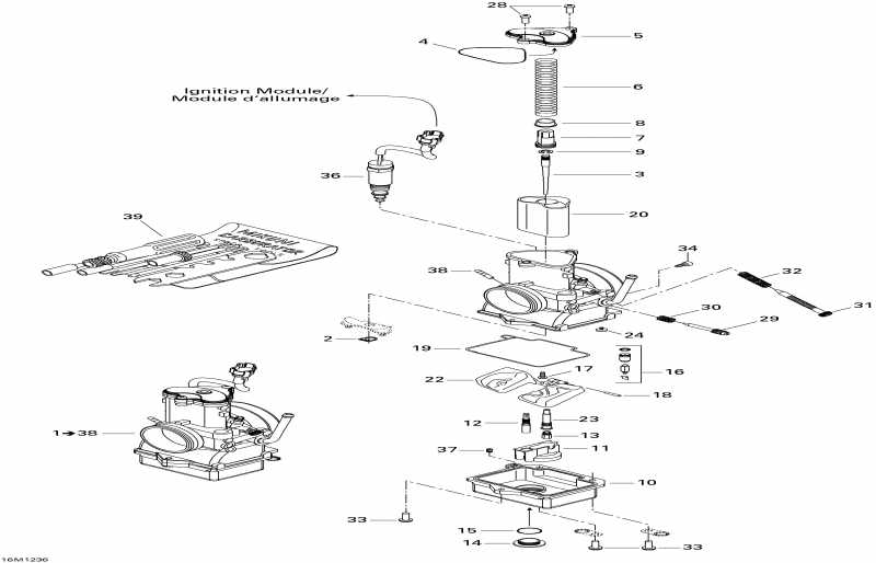 snowmobile  MX Z X 600RS, 2012 ������ - Carburetor