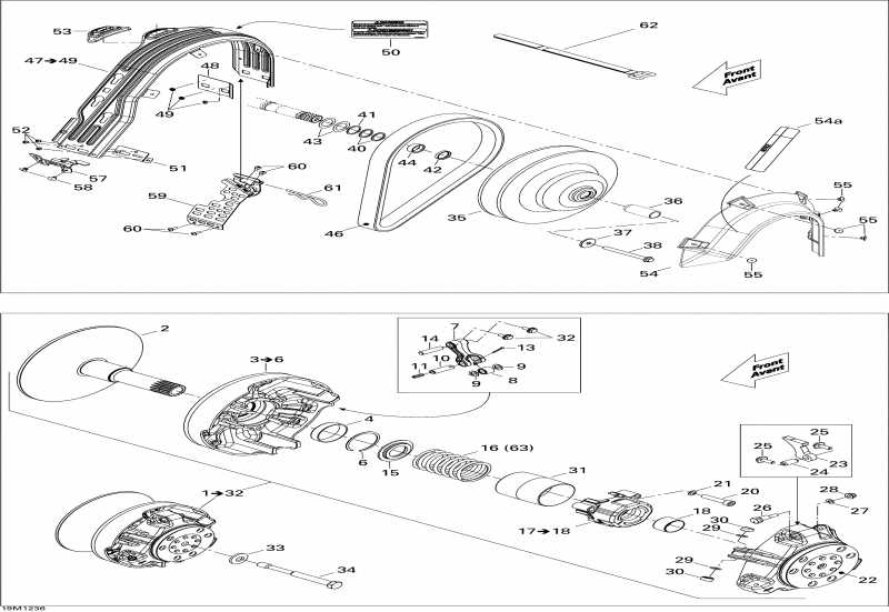 �������� BRP SkiDoo MX Z X 600RS, 2012 ������ - Pulley System