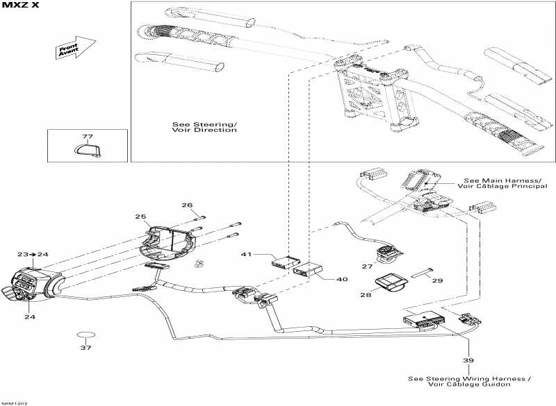 Skidoo MXZ X 600HOETEC, 2012  - Electrical Accessories, Steering