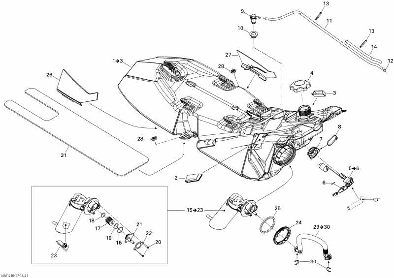 snowmobile BRP SkiDoo - Fuel System