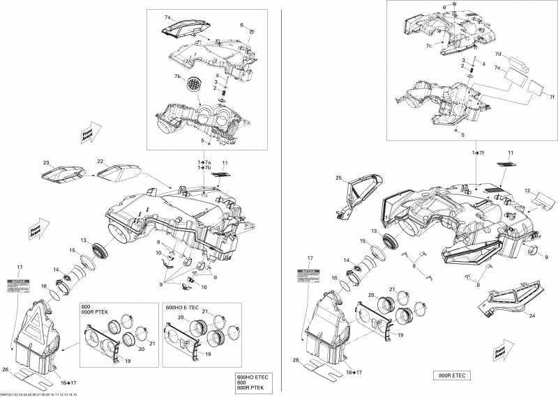 snowmobile BRP ������ Renegade Back Country 800RETEC XP, 2012 - Air ������� ������ System 800r Etec