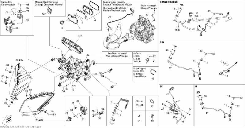 snowmobile Ski Doo - Electrical System 800r Etec