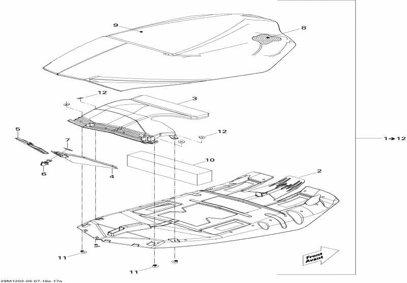 snowmobile SKIDOO Renegade X & Adrenaline 1200 XR, 2012 - Seat X