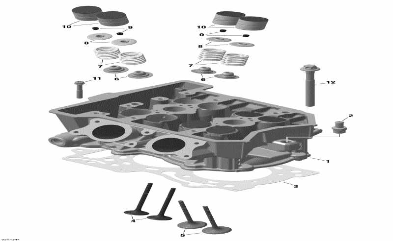 Skidoo Skandic SWT 600 ACE (4-strokes), 2012  - Cylinder Head