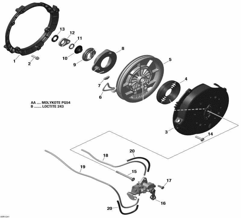 snowmobile ski-doo  Skandic WT 550F XU, 2012 - Rewind Starter