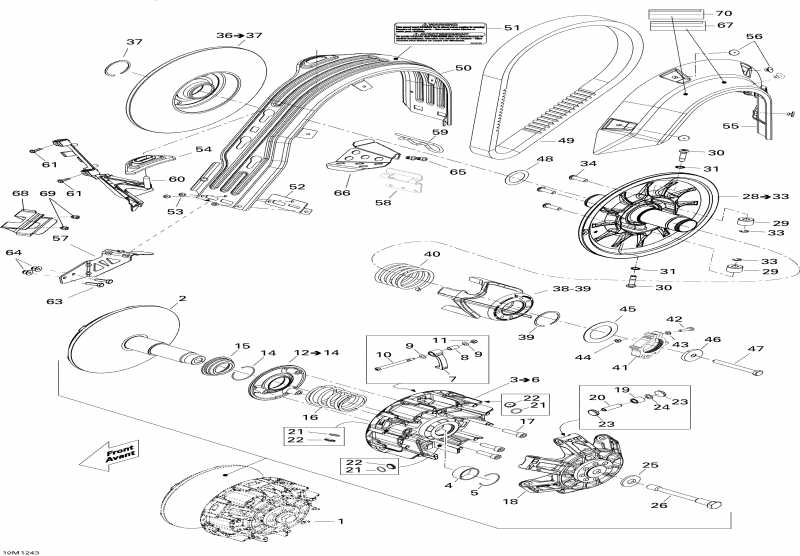 snowmobile BRP - Pulley System