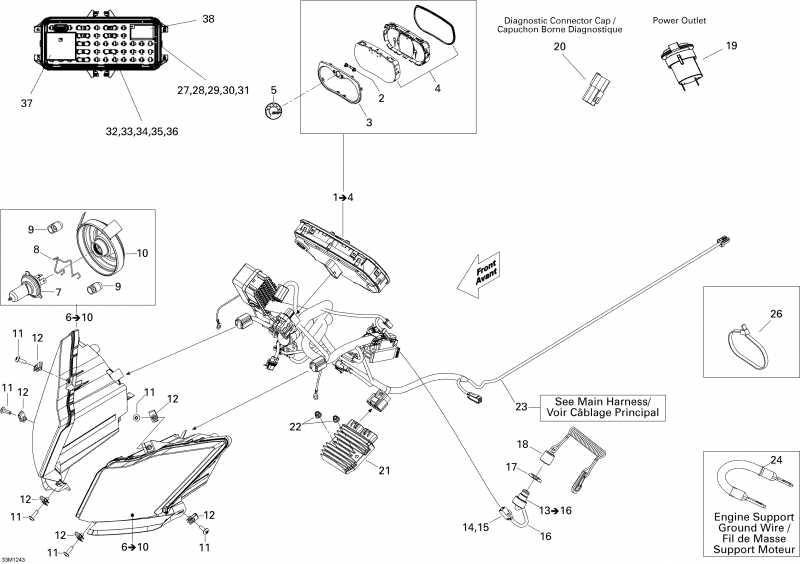 snowmobile  ����������� Skandic WT 600 ACE (4-strokes), 2012 - Electrical System