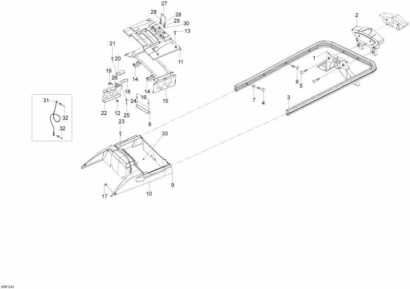 Skidoo Skandic WT 600HOETEC XU, 2012 - Luggage Rack