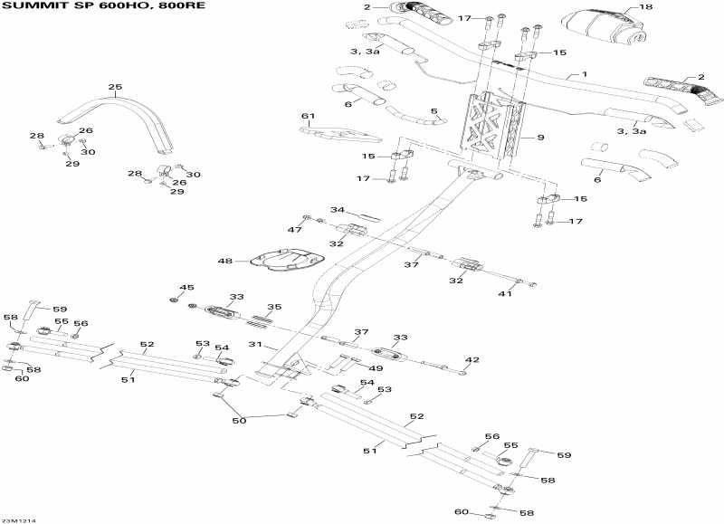 ��������  Summit SP 600HO E-TEC, 2012 ������ - Steering 600 Ho Etec