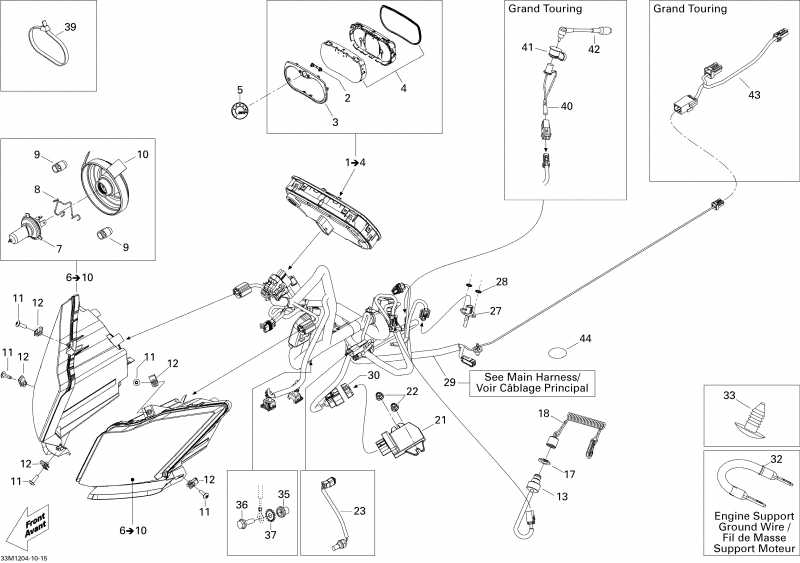 �������� Skidoo ����������� Summit SPORT 800R P-TEK, 2012 - Electrical System