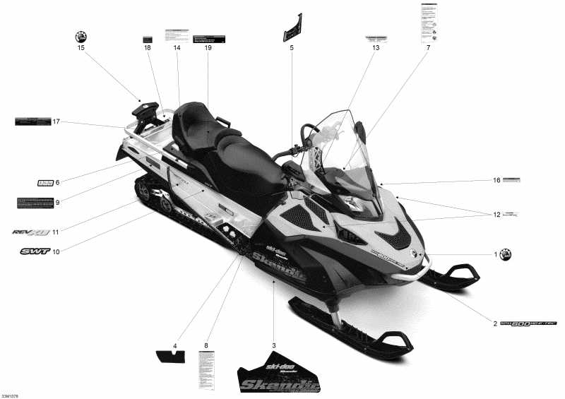 snowmobile Skidoo - 