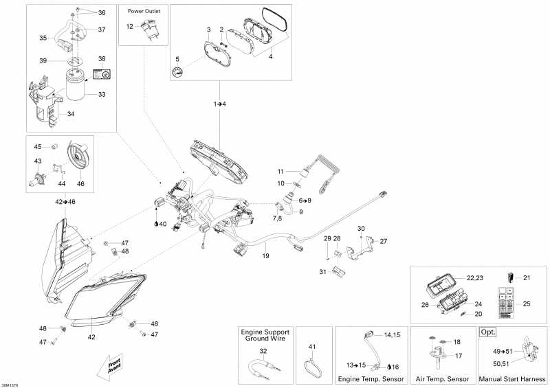 �������� Skidoo Skandic SWT 600HOETEC XU, 2013 - Electrical System