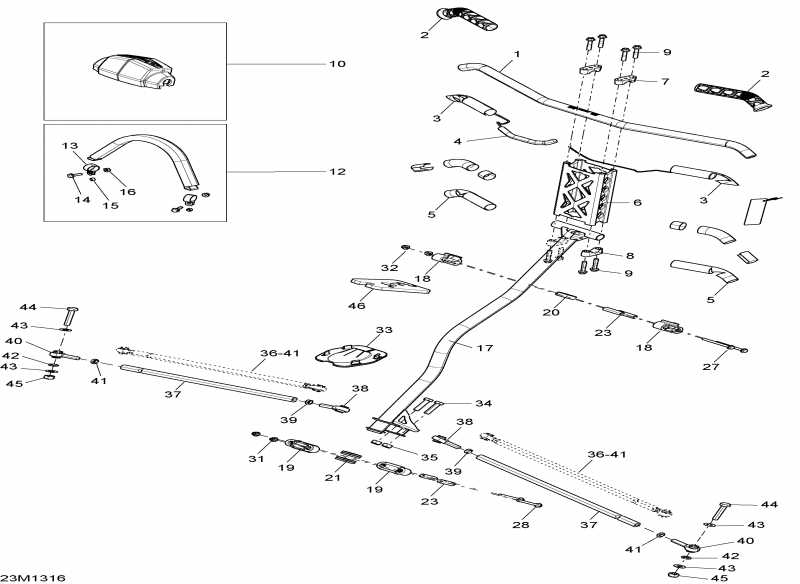 Skidoo ����������� SUMMIT SP 600HOE XP, 2013 - Steering