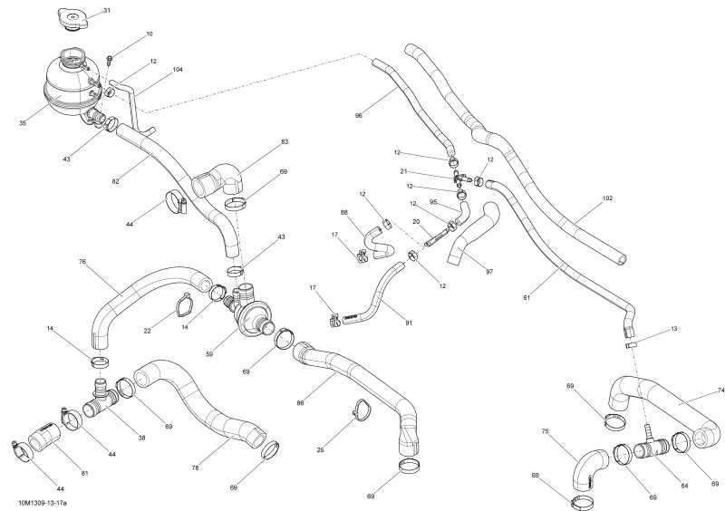  BRP SUMMIT SPORT 600, 2013  - Cooling System 600