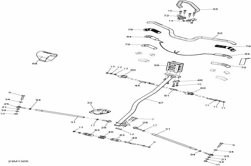 SkiDoo SUMMIT X 800RE XM, 2013  - Steering