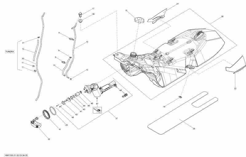 snowmobile Skidoo - Fuel System