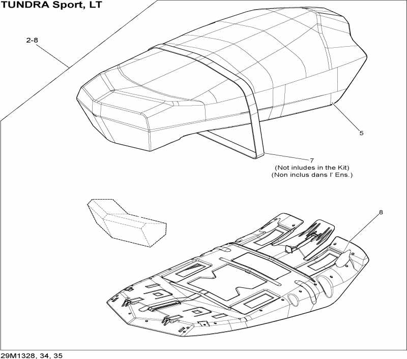 TUNDRA SPORT & LT 550F XP, 2013  - Seat