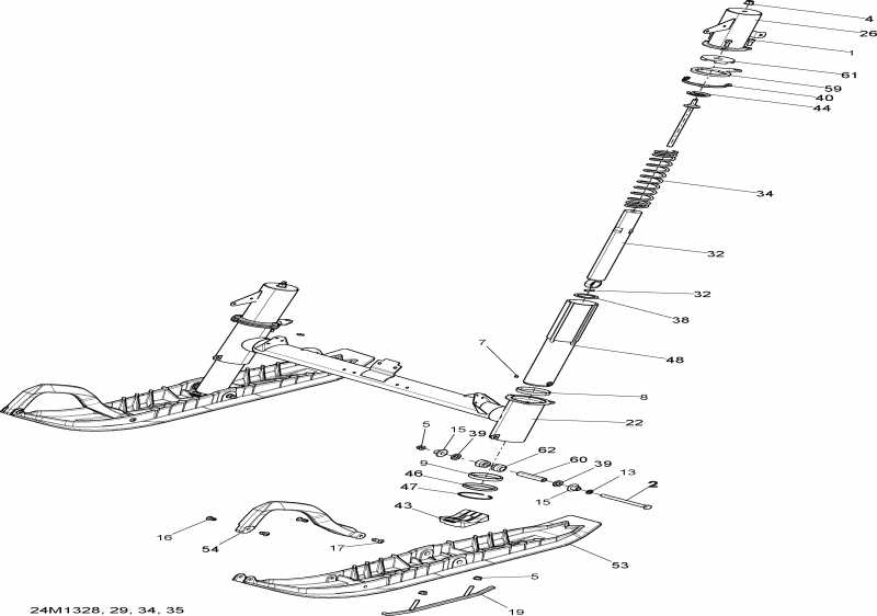  ski-doo TUNDRA XTREME 600HOE XP, 2013 - Front Suspension And Ski