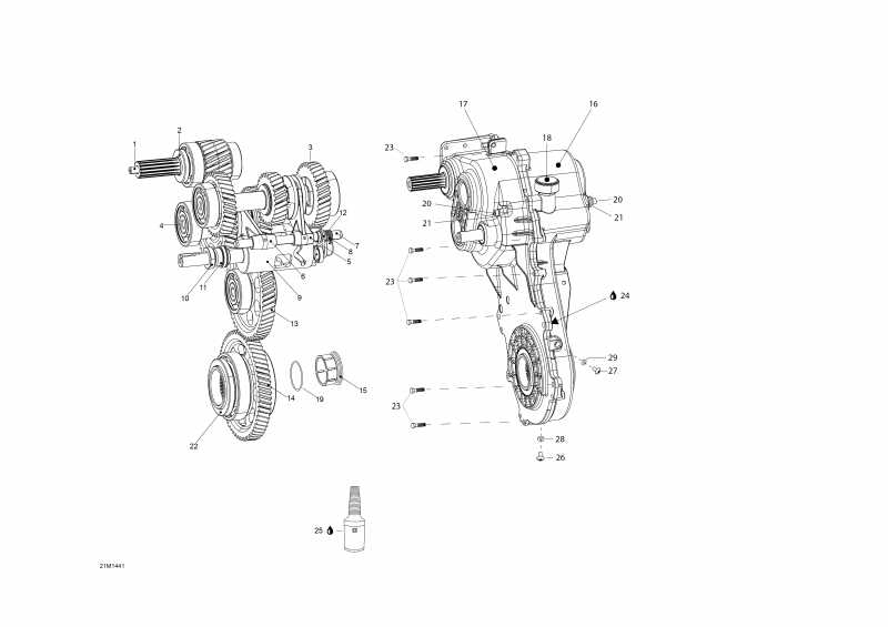  SkiDoo EXPEDITION LE 1200 XU, 2014  - Transmission