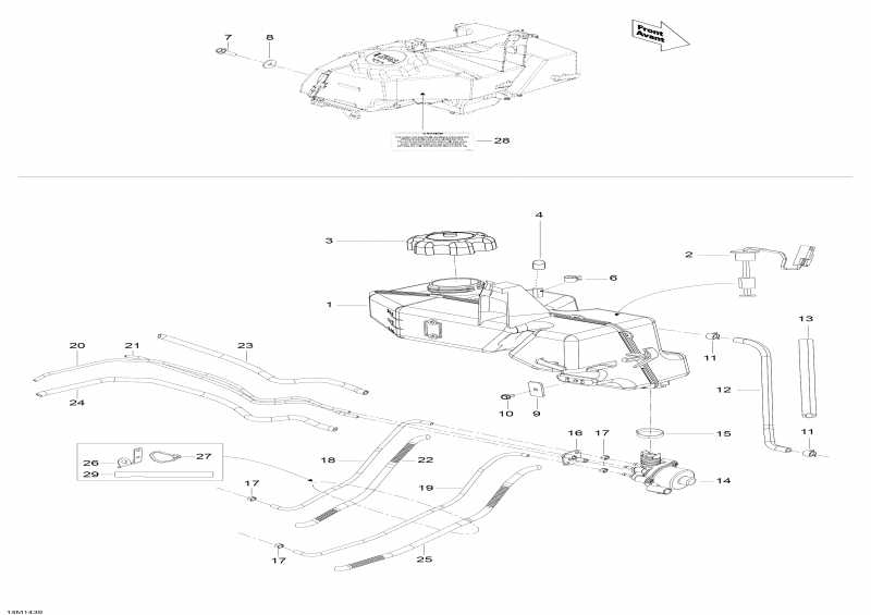  BRP EXPEDITION LE 600HOE, XU, 2014  - Oil System