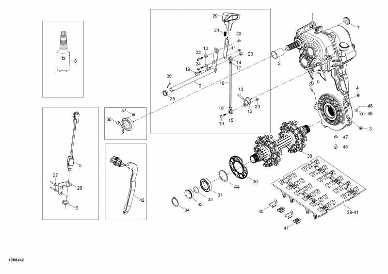 snowmobile Skidoo EXPEDITION SE 1200 XU, 2014 - Drive System