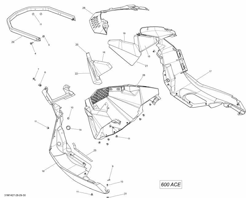   EXPEDITION SPORT 600ACE XP, 2014 - Bottom Pan