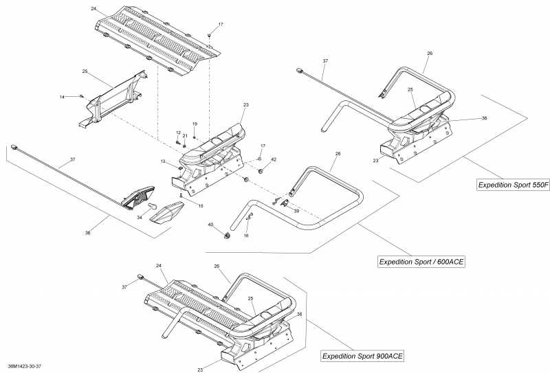 BRP EXPEDITION SPORT 600ACE XP, 2014  - Luggage Rack