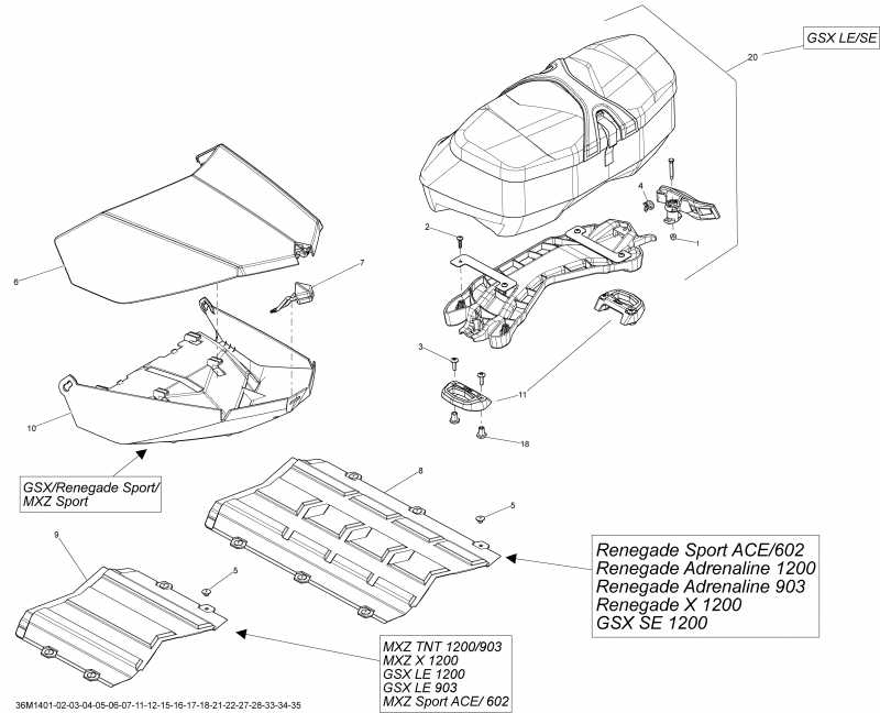  ski-doo GSX LE 600HOE XS, 2014 - Luggage Rack