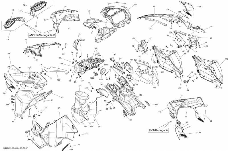 ��������  MXZ X-RS 600HOE XS RS, 2014 ������ - 38m1403