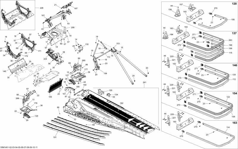 ��������  RENEGADE X 600HOE XS, 2014 ������ - Frame And Components