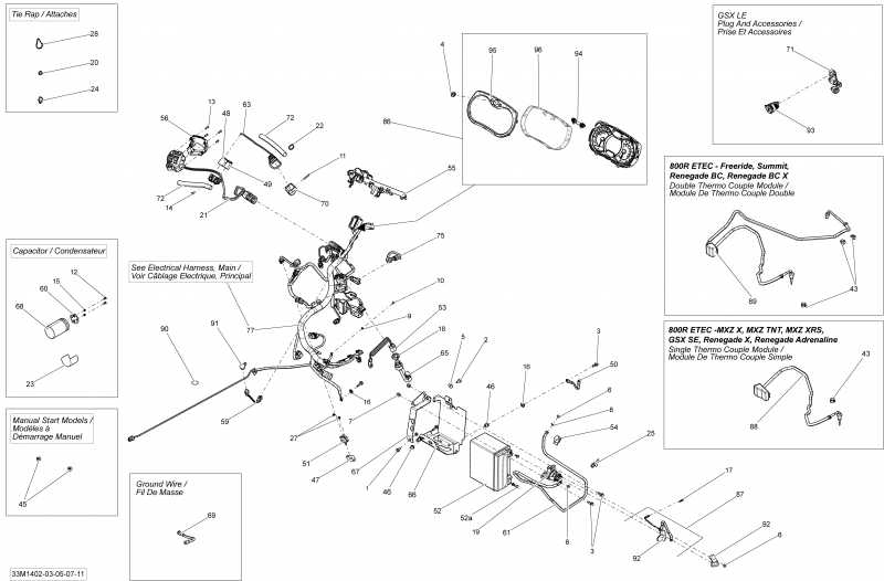 snowmobile ski-doo - Electrical System 600hoetec
