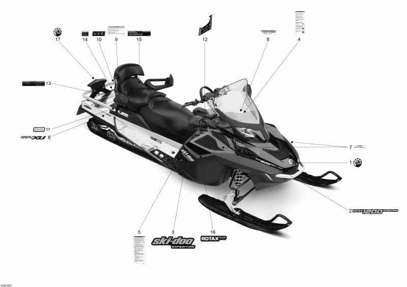 snowmobile Ski Doo - 33m1557