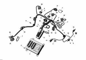 10- ��������� ���� �������� � Electric Module _10r1557 (10- Engine Harness And Electric Module _10r1557)