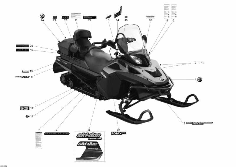  Skidoo Expedition SE 1200, 2015 - 33m1558