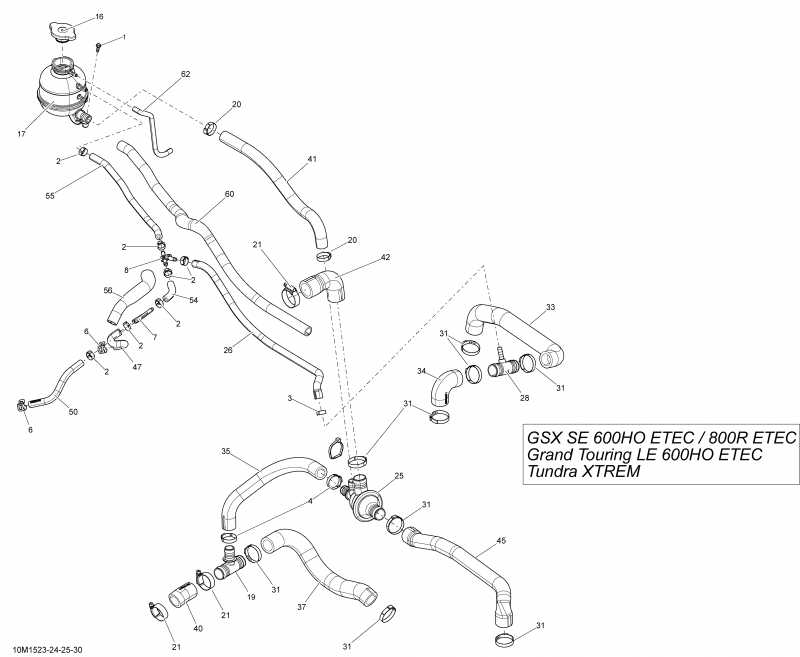 �������� Ski Doo GSX SE 600HOETEC XR137, 2015 - 10m1523