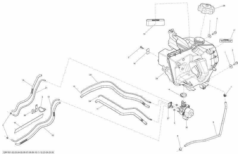 BRP GSX SE 600HOETEC XR137, 2015  - 12m1523