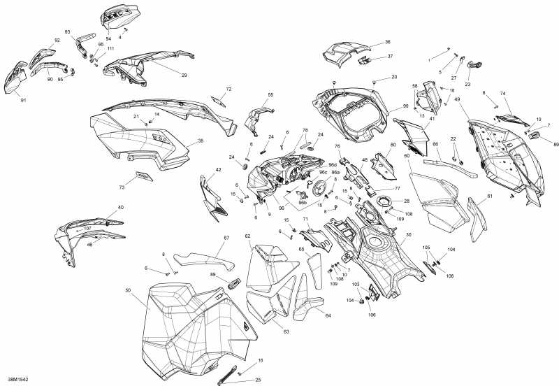 �������� Skidoo MXZ X-RS 600HOE XS RS, 2015 - 38m1542