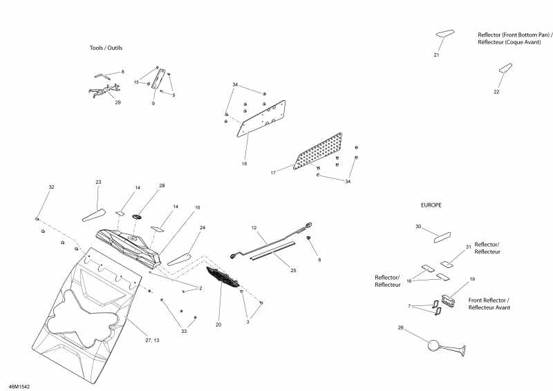 ��������  MXZ X-RS 600HOE XS RS, 2015 - 46m1542