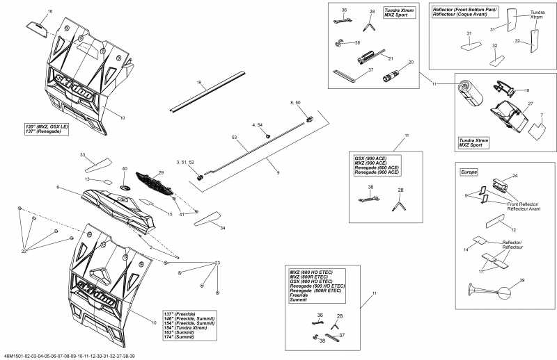  ski-doo Renegade Adrenaline 800RETEC XS137, 2015  - 46m1506