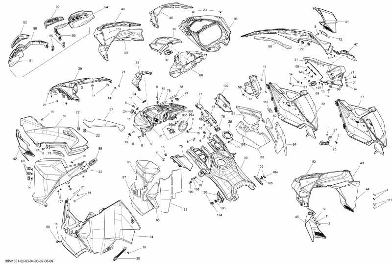  ski-doo Renegade Backcountry 600HOETEC, XS137, 2015  - 38m1508
