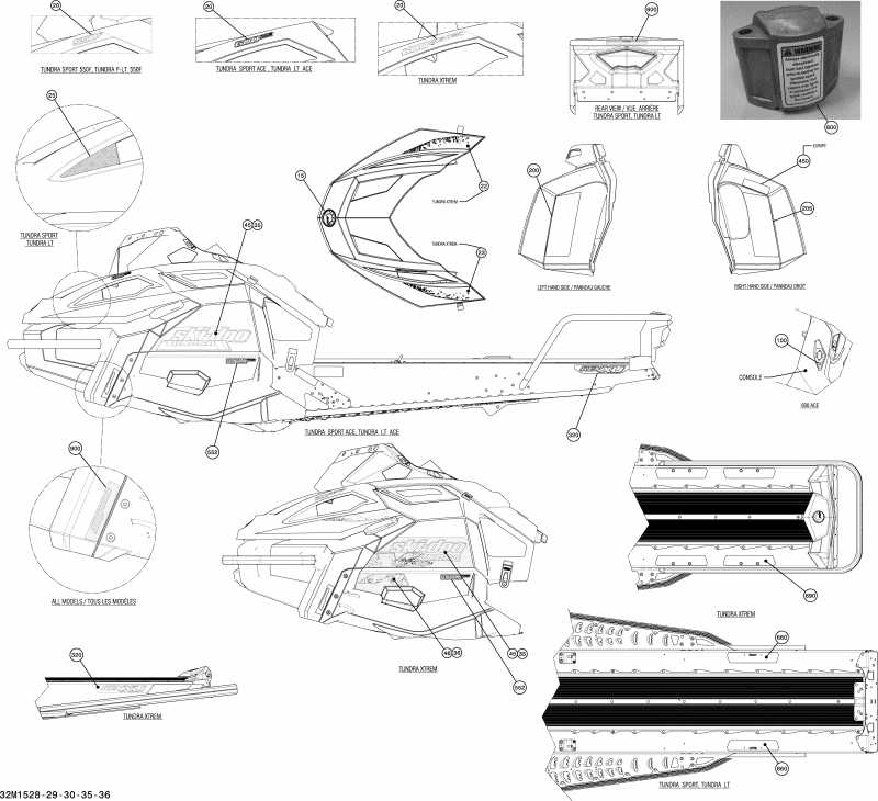  Skidoo Tundra Sport 600ACE XU137, 2015 - 32m1535